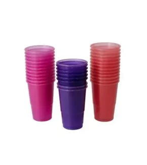 Disposable Fluorescent Tumblers 500ml