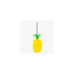 Pineapple Cup with Cap Leaves and Candy Straw 500ml - Image 14