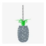 Pineapple Cup with Cap Leaves and Candy Straw 700ml - Image 4