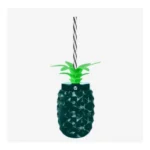 Pineapple Cup with Cap Leaves and Candy Straw 500ml - Image 12