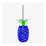 Pineapple Cup with Cap Leaves and Candy Straw 500ml - Image 9