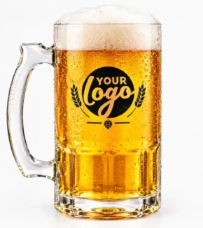Plastic Beer Mug Clear 500ml