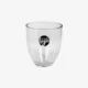 Elegant Stemless Wine Glass on a rustic wooden table