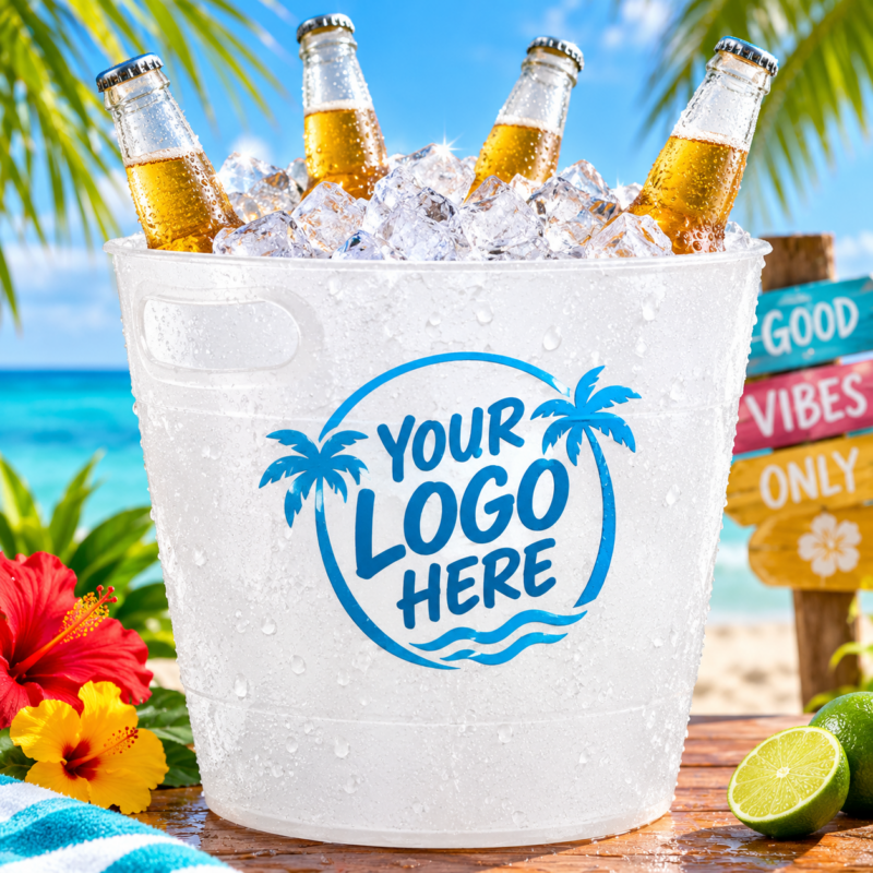 Stylish ice buckets for perfectly chilled beverages at any party or event.
